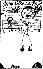 Aunt Alice saying something in meeting.