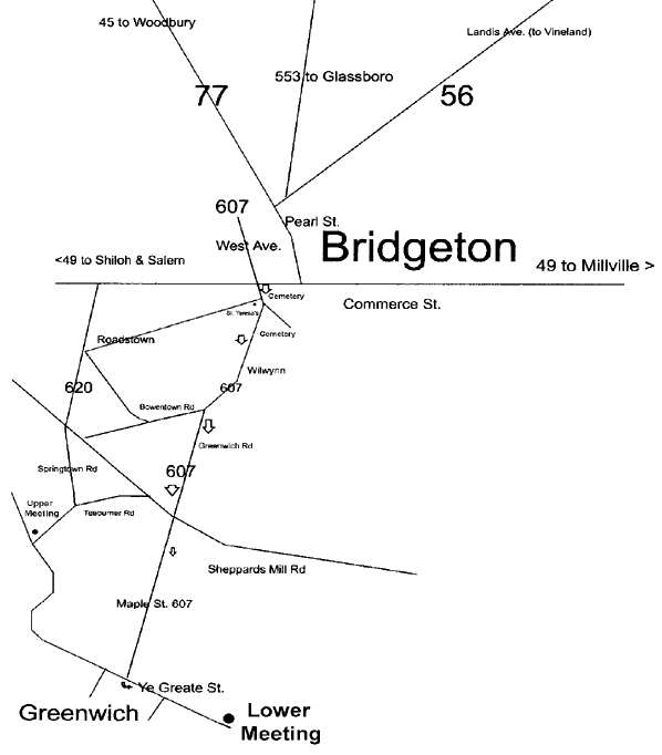 directions to Greenwich Monthly Meeting