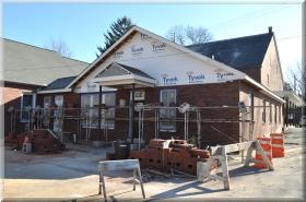 construction at Woodstown Meetinghouse